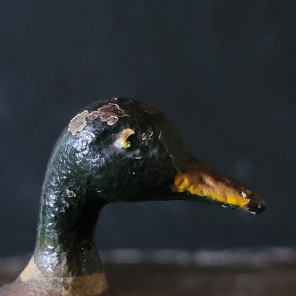 Antique Cast Iron Painted Duck Figural Bottle Opener Duck Bottle Opener - Picture 8 of 10